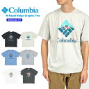 Columbia コロンビア ラピッドリッジグラフィックTシャツ メンズ 半袖Tシャツ アウトドア キャンプ カジュアル トレッキング 釣り レギュラーフィット オーガニックコットン AX0403