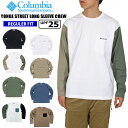 コロンビア Tシャツ メンズ ＼社長に内緒クーポン／【ゆうパケット1点まで送料無料】【SALE★10%OFF】Columbia コロンビア ヤングストリートロングスリーブクルー 長袖Tシャツ ポケT 胸ポケット UVカット UPF25 紫外線対策 メンズ アウトドア スポーツ ジム キャンプ ロンT PM0421