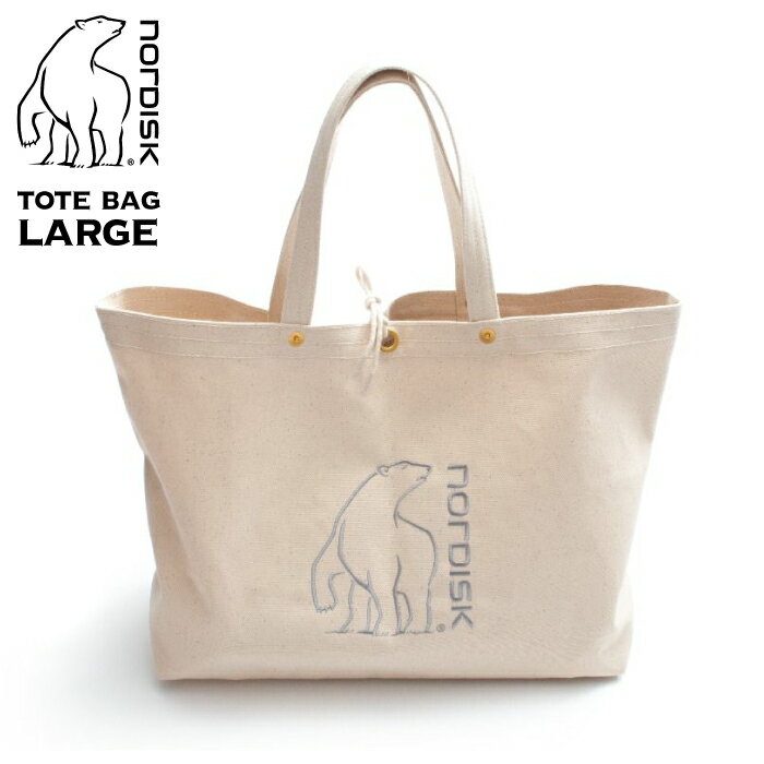 ＼超お得スーパーセールP5倍／ノルディスク Nordisk TOTE BAG LARGE トートバッグ ラージ 2101 キャンバス シロクマ 帆布 トートバッグ ショッピングバッグ エコバッグ レディース メンズ 手提げ