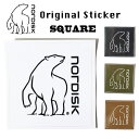 ＼社長に内緒クーポン／【10点までゆうパケット可能】【ポイントアップ】ノルディスク Nordisk SQUARE STICKER スクエアステッカー シール 四角 ギア チューン カスタマイズ SQUARE-STICKER