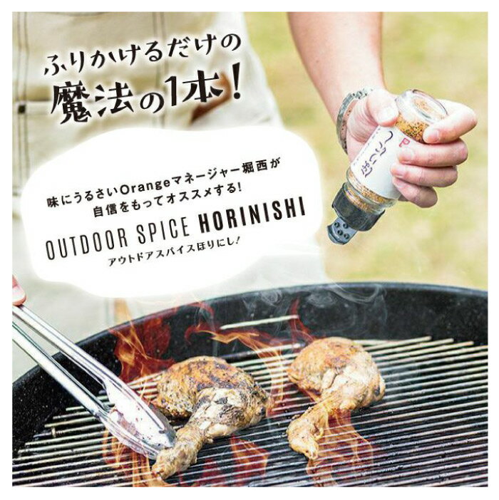 ほりにし 普通＆辛口 2本セット 万能スパイス 調味料 キャンプ飯 アウトドア キャンプ 車中泊 BBQ バーベキュー ソロキャンプ 味付け 料理 人気 おうちキャンプ 美味しい 肉 魚 野菜 ラッピング不可 HORINISHI-MIX