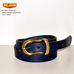 BIG JOHN ビッグジョン"VBLT04-ID"HIMEJI LEATHER ORIGINAL INDIGO NARROW BELT (5mm厚)姫路レザーオリジナルインディゴナローベルト(5mm厚)[ベルト]