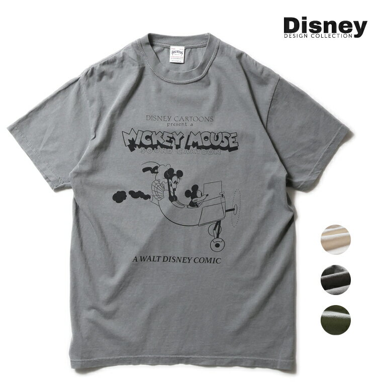 HOUSTON ヒューストン"22224"DISNEY COMIC PRINT S/S TEEディズニーコミックプリント 半袖Tシャツ[S/ST..