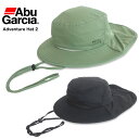 【SALE★50%OFF】【ゆうパケット1点まで可能】Abu Garcia アブガルシア アドベンチャーハット2 メンズ レディース ポケッタブル 帽子 速乾 ...