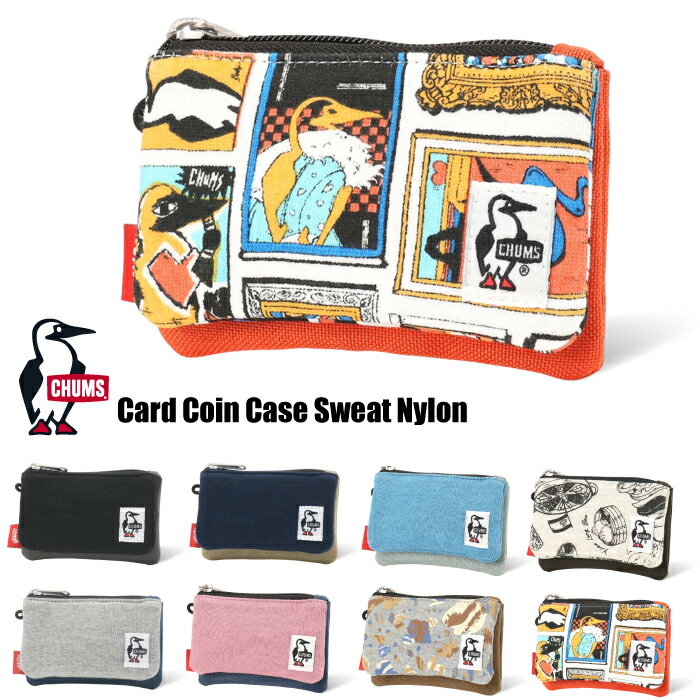 【2025秋冬新作】【ゆうパケット6点まで送料無料】CHUMS チャムス カードコインケース スウェットナイロン 小銭入れ キーケース ICカード 定期入れ パスケース 財布 カード入れ コンパクト 軽量 防水 撥水 防汚 メンズ レディース キッズ アウトドア 通勤 通学 CH60-3456
