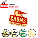 ＼GWクーポンフェア開催／【10点までゆうパケット可能】CHUMS チャムス ステッカーブービーフェイス アウトドア キャンプ シール 自転車 バイク スマホ キャンプギア パソコン おしゃれ インテ…