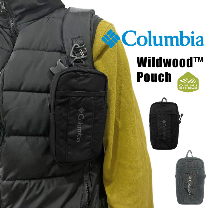 Columbia コロンビア ワイルドウッドポーチ マルチケース 小物入れ サングラス保護 アウトドア 外付け 撥水 スマホ カラビナ アウトドア 登山 収納 ...