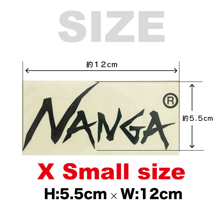 ＼マラソンクーポン配布中／【ゆうパケット5点まで可能】NANGA CUTTING STICKER ナンガカッティングステッカー XSサイズ 車用 窓 ガラス アウトドア ギア キャンプ シール インテリア おしゃれ カスタム デコ 耐水 耐光 NA2254-3G515 3