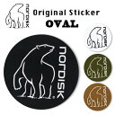 ＼GWクーポンフェア開催／【10点までゆうパケット可能】ノルディスク Nordisk OVAL STICKER オーバルステッカー シール 円形 丸型 ギア チューン カスタマイズ OVAL-STICKER