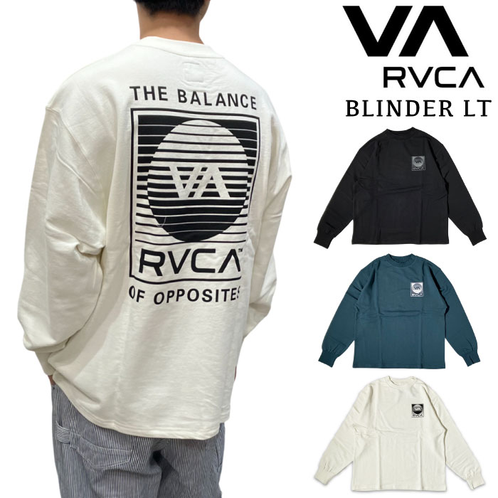 【2025秋冬新作】RVCA ルーカ 長袖Tシャツ BLINDER LT ロンT メンズ レディース デイリーユース アメカジ ストリート 街着 部屋着 アウトドア 裏毛 パイル スウェット ロゴ カジュアル おしゃれ BF042055