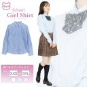 女子 スクールワイシャツ 長袖 速乾 形態安定 UVカット ポケット付き 女の子 レディース 高校生 中学生 学生 制服 角襟 カッターシャツ スクールシャツ ...