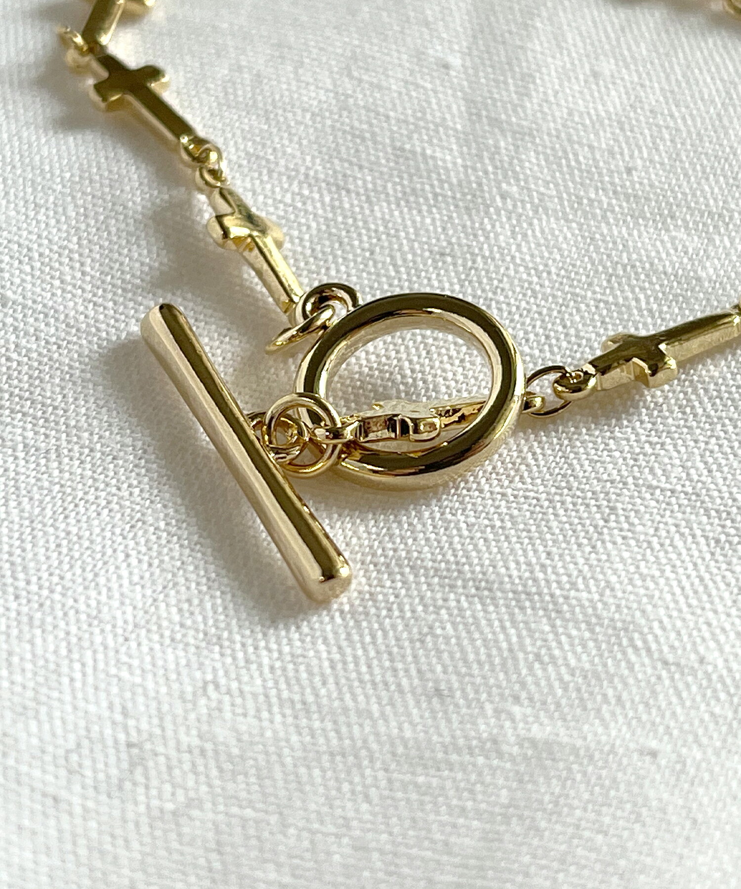 ゴールド ブレスレット 十字架 シンプル アクセサリー メンズアクセサリー ユニセックス レディースアクセサリー ブレスレット サイズ調節可能 BEATJIVE 雑貨 金属 シルバーカラー シンプル プレーン レディース 男女兼用 プレゼント ギフトの商品画像 2
