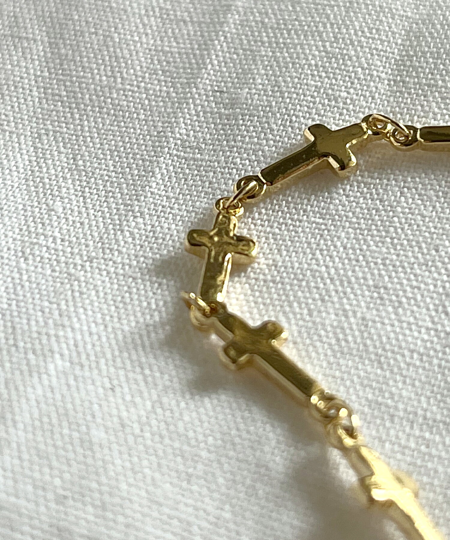 ゴールド ブレスレット 十字架 シンプル アクセサリー メンズアクセサリー ユニセックス レディースアクセサリー ブレスレット サイズ調節可能 BEATJIVE 雑貨 金属 シルバーカラー シンプル プレーン レディース 男女兼用 プレゼント ギフトの商品画像 3