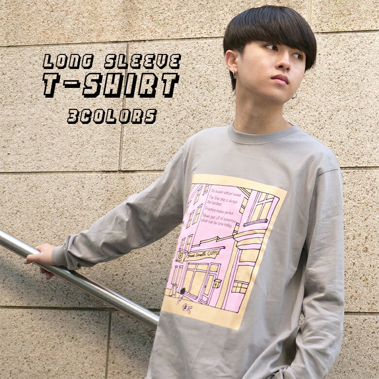 ロンT メンズ 長袖Tシャツ プリントロンT Tシャツ 長袖 カットソー ロンティー ブランド おしゃれ 大人 クルーネック ストリート 春服 夏服 秋服 冬服 黒 白 まきとん