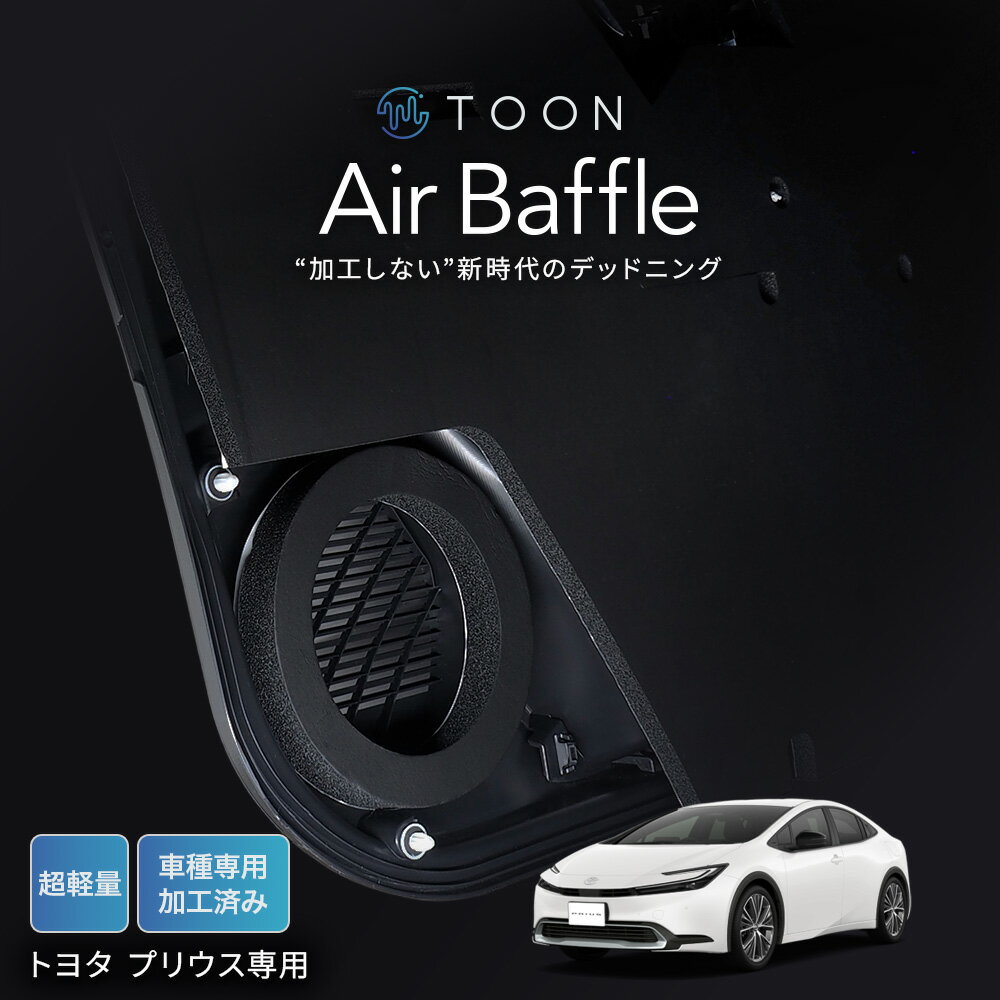 車種専用デッドニングキット DMS-T305 トヨタ プリウス用 TOON Air Baffle エアバッフル【ビートソニック 公式】