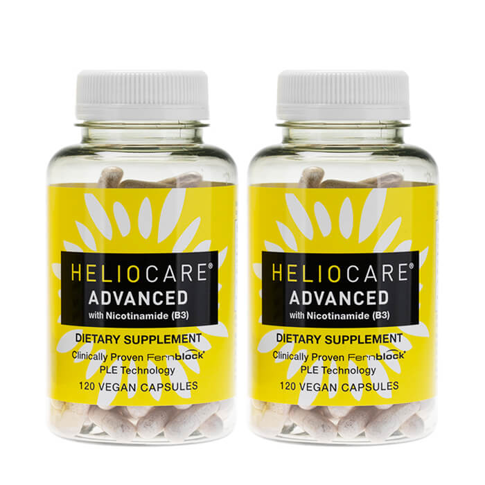 ヘリオケアアドバンスドウィズニコチンアミド(B3) 120錠 2本 ビタミンB3 Heliocare Advanced with Nicotinamide (B3) 国際ePack便発送 海外通販 正規品 日時指定不可