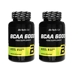 【海外通販・正規品・日時指定不可】BCAA6000・100錠 2本 分岐アミノ酸≪BioTech USA社≫：国際郵便発送