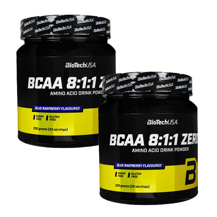 BCAA8:1:1ゼロ　ブルーラズベリー味33回分 2本(BioTechUSA) ※ご注文の時期によりいずれかのパッケージでの発送となります。 BioTech USA社のBCAA 8:1:1ゼロ（ブルーラズベリー）は、分枝鎖アミノ酸（BCAA）なかでも、身体作りで最初に使われるアミノ酸L-ロイシンの割合を増やしたプロテインサプリメントです。 1回あたりの量5gで、4,000mgのL-ロイシン、500mgのL-イソロイシン、500mgのL-バリンを摂取することができます（8:1:1）。 必須アミノ酸でありながら、これらBCAAは体内で生成することができません。 外部（食事やサプリメント）で補う必要がある成分です。 味は、ブルーラズベリーフレーバーとなります。 【ご使用方法】 ◆食品として、付属スプーン2杯分の量を目安に約250mlの水に混ぜて、通常摂取しているプロテインとともにお召し上がりください。 【注意事項】 ◆本品は、多量摂取により疾病が治癒したり、より健康が増進するものではありません。1日の摂取目安量を必ず守り、過剰な摂取はお控えください。 ◆乳幼児・小児は本品の摂取を避けてください。 ◆妊娠中・妊娠の可能性のある方・授乳中の方は、本品を摂取する前に必ず医師にご相談ください。 ◆本品や、含有成分にアレルギーのある方は、使用をお控えください。 ◆子供の手の届かないところに保管してください。 ◆直射日光の当たらない涼しい場所に保管してください。 ◆開封シールが剥がれていた場合は、使用をお控えください。 関連商品 ◆ BCAA8:1:1(BioTechUSA)ラインナップ ・ BCAA8:1:1　アンフレーバー60回分(BioTechUSA)　1本 ・ BCAA8:1:1　アンフレーバー60回分(BioTechUSA)　2本 ・ BCAA8:1:1ゼロ　ブルーラズベリー味33回分(BioTechUSA)　1本 ・ BCAA8:1:1ゼロ　ブルーラズベリー味33回分(BioTechUSA)　2本 ◆筋力サポートサプリメントの関連商品は≫こちら 免責事項 ご注文に際しては以下の事項を確認のうえ、ご了承ください。 ・お買物前に、必ずお買い物ガイドをご熟読ください。 ・返品・交換は受け付けておりません。(破損、誤配送を除く) ・初期不良の場合は新しい商品に交換いたしますが、在庫切れの商品の場合は代金返金とさせていただきます。 ・空輸しているため気圧の変化で中蓋が開いてしまうことがございますが、外装のフィルムが剥がれていない場合は返品・交換対象外です。 ・海外発送となるため、外箱に潰れ、擦れなどある場合がありますがこの場合も返品・交換対象外です。 ・配達日時の指定、宅配ボックス投函のご要望は対応いたしかねます。 ・リニューアルにより、外観・仕様・容量・成分などが予告無く変更されることがございます。 ・ご利用のインターネット端末の設定環境により、実際の色と異なる場合がございます。 ・ご注文数は、法律で定められた許可数の範囲内で行ってください。 ・許可数を超えた数量を税関で処分された場合、その責任はご注文者様に帰しますのでご注意ください。 ・16600円以上ご購入の場合、関税・消費税が掛かる場合がございます。 ・在庫量によって配送地、お届け日数が異なる場合がございます。 名称 BCAA8:1:1ゼロ　ブルーラズベリー味 内容量 2本（1本/250g(33回分)） 原材料 2 Servings (15g): BCAAs (of Which L-Leucine 8.8g, L-Isoleucine 1.1g, L-Valine 1.1g) 11g. Ingredients: 59.6% Instant L-Leucine (L-Leucine, Emulsifier: Lecithins, Maltodextrin), Flavourings, Bulking Agent (Polydextrose), 7.4% L-Isoleucine, 7.4% L-Valine, Acid (Citric Acid), Sweetener (Sucralose), Salt, Colour (Indigotine). 保存方法 直射日光の当たらない涼しい場所に保管してください。 賞味期限 パッケージに記載 　　 広告文責 SANTANA TRADING HK LIMITED　TEL：084-973-3081 メーカー BioTech USA 区分 食品 製造国 ハンガリー 発送国 香港 ※在庫量によって配送地が異なる場合がございます。 配送方法 お届け日数 ※在庫量によってお届け日数が異なる場合がございます。 配送に 関する 注意事項 ・お届け先は必ず個人名までご記入ください。法人住所や局留めは できかねます。 ・弊社提携倉庫より出荷致します。 ・安心の追跡保証付き発送です。(ヤマト・郵便局予定：指定不可） ・海外出荷となりますので日時・到着時間帯の指定は不可となります。 ・宅配ボックス投函のご要望は受けかねます。 ・複数商品を御購入の場合は別々の梱包にて出荷する場合がございます。 備考 ・当店でご購入された商品は、「個人輸入」としての取り扱いになり、すべて香港・シンガポール・インド等からお客様のもとへ直送されます。 ・個人輸入される商品は、全てご注文者自身の「個人使用・個人消費（日本に居住する者に寄贈される物で、当該寄贈を受ける者の個人的な使用に供される場合を含みます。）」が前提となります。第三者への譲渡・転売が法令で禁止されるもの（医薬品、医薬部外品、化粧品等を含みますが、これに限られません。）もございますのでご注意下さい。 　 ・関税・消費税が課税される場合があります。 詳細は≫こちら