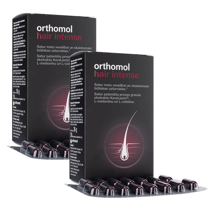オーソモル ヘアインテンス 60錠 2箱 Orthomol Hair Intense 国際ePack便発送 海外通販 正規品 日時指定不可