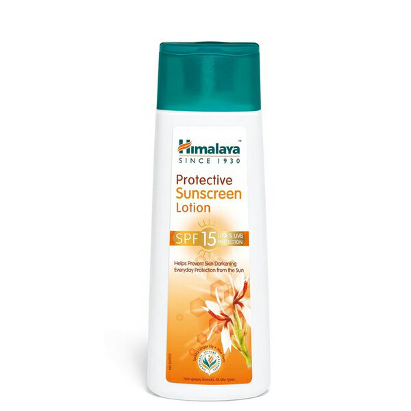 ヒマラヤ プロテクティブサンスクリーンローション 100ml 1本 SPF15 Himalaya Protective Sunscreen Lotion 日焼け止め 天然成分 アーユルヴェーダ：国際郵便発送