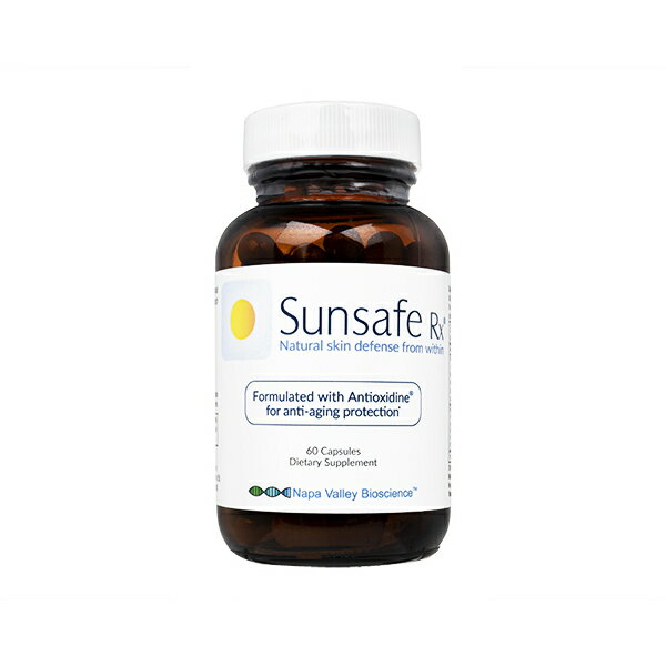 【海外通販・正規品・日時指定不可】サンセーフRx 1瓶60錠 (SunsafeRx):国際郵便書留発送