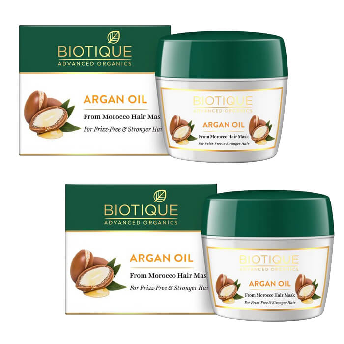 【海外通販・正規品・日時指定不可】アルガンオイルフロムモロッコヘアマスク 175g 2個 Argan Oil From Morocco Hair Mask バイオティーク BIOTIQUE 植物成分 :国際郵便発送