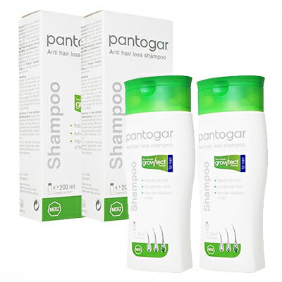 【海外通販 正規品 日時指定不可】パントガール アンチヘアロスシャンプー 男性用 200ml 2本Pantogar Anti Hair Loss Shampoo For Men：ヤマト国際便発送