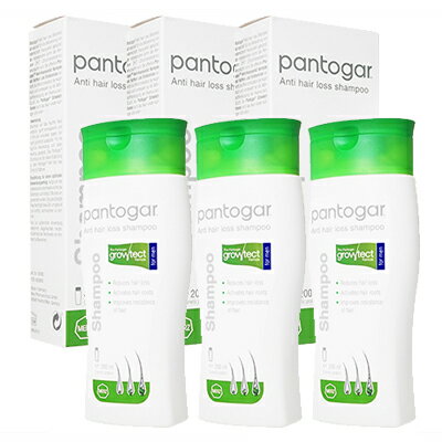 【海外通販 正規品 日時指定不可】パントガール アンチヘアロスシャンプー 男性用 200ml 3本Pantogar Anti Hair Loss Shampoo For Men：ヤマト国際便発送