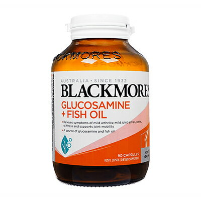 グルコサミン＋フィッシュオイル　90錠　1本　ブラックモアズBlackmores Glucosamine Fish Oil：国際書留郵便発送