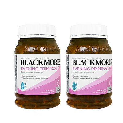 イブニング・プリムローズオイル 190カプセル　2本セット　ブラックモアズBlackmores Evening Primrose Oil：ヤマト国際便発送