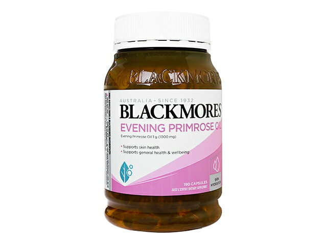 イブニング・プリムローズオイル 190カプセル　1本　ブラックモアズBlackmores Evening Primrose Oil：ヤマト国際便発送