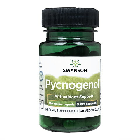 ピクノジェノール スーパーストレングス 30ベジカプセル 1本 Swanson Pycnogenol Super Strength：国際郵便書留発送