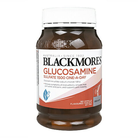 グルコサミンサルフェート 1500 ワンアデイ 180錠　1本　ブラックモアズBlackmores Glucosamine Sulfate 1500 One-A-Day：ヤマト国際便発送