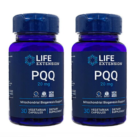 ڳΡʡԲġPQQ 20mg 30 2 ԥΥ󥭥Υ 饤եƥ󥷥 Life Extension LE͹ؽαȯ