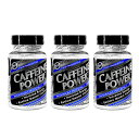 【海外通販・正規品・日時指定不可】3本セット カフェインパワー200mg 100錠 CaffeinePower:国際書留郵便発送