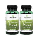 スワンソン　マカ 500mg 100カプセル　2本セット　Swanson Maca国際郵便書留発送