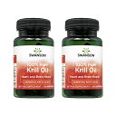 【海外通販・正規品・日時指定不可】100%ピュアクリルオイル 60錠 2本 スワンソン Swanson 100% Pure Krill Oil オメガ3脂肪酸 リン脂質 アスタキサンチン:国際郵便書留発送