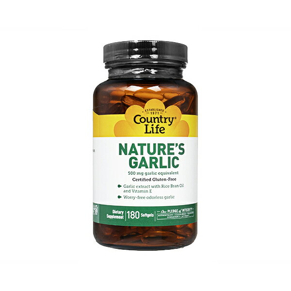 ڳΡʡԲġۥȥ꡼饤 ͥ㡼å 500mg 180 1 CountryLifeNature'sGarlic ̵˥˥͹ؽαȯ