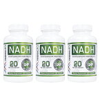 【海外通販・正規品・日時指定不可】NADH 20mg 60錠 3本 Maac10 マックテン マック10 還元型ニコチンアミドアデニンジヌクレオチド ：国際郵便書留発送