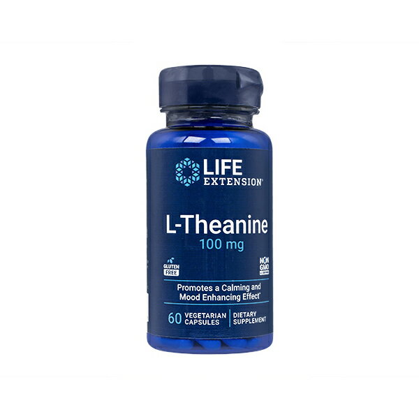 ڳΡʡԲġL-ƥ˥ 100mg60ץ롡1ܡ饤եƥ󥷥 LELife ExtensionL-Theanine͹ؽαȯ