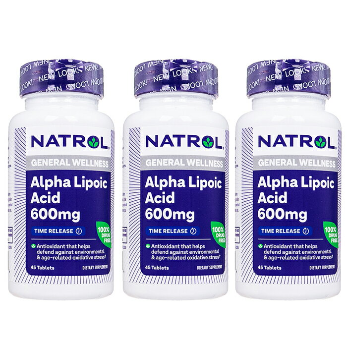 (Natrol)アルファリポ酸600mgタイムリリース45錠 アルファリポ酸とカルシウムを主成分とするサプリメントです。 タイムリリースタイプです。 【ご使用方法】 1日1粒を目安にお召し上がりください。 【注意事項】 ・本品は、多量摂取により疾病が治癒したり、より健康が増進するものではありません。1日の摂取目安量を必ず守り、過剰な摂取はお控えください。 ・18歳未満の方は本品の摂取を避けてください。 ・妊娠中・妊娠の可能性のある方・授乳中の方は、本品を摂取する前に必ず医師にご相談ください。 ・本品や、含有成分にアレルギーのある方は、使用をお控えください。 ・薬剤を服用中の方、治療中の方は、本品使用前に必ず医師にご相談ください。 ・子供の手の届かないところに保管してください。 ・直射日光の当たらない涼しい場所に保管してください。 ・異常を感じた際はただちに使用を中止し、医師の診察をお受けください。 関連商品 ・ (Natrol)アルファリポ酸600mgタイムリリース45錠 1本 ・ (Natrol)アルファリポ酸600mgタイムリリース45錠 2本 ・ (Natrol)アルファリポ酸600mgタイムリリース45錠 3本 ・ (Natrol)アルファリポ酸600mgタイムリリース45錠 6本 免責事項 ご注文に際しては以下の事項を確認のうえ、ご了承ください。 ・お買物前に、必ずお買い物ガイドをご熟読ください。 ・返品・交換は受け付けておりません。(破損、誤配送を除く) ・初期不良の場合は新しい商品に交換いたしますが、在庫切れの商品の場合は代金返金とさせていただきます。 ・空輸しているため気圧の変化で中蓋が開いてしまうことがございますが、外装のフィルムが剥がれていない場合は返品・交換対象外です。 ・海外発送となるため、外箱に潰れ、擦れなどある場合がありますがこの場合も返品・交換対象外です。 ・配達日時の指定、宅配ボックス投函のご要望は対応いたしかねます。 ・リニューアルにより、外観・仕様・容量・成分などが予告無く変更されることがございます。 ・ご利用のインターネット端末の設定環境により、実際の色と異なる場合がございます。 ・ご注文数は、法律で定められた許可数の範囲内で行ってください。 ・許可数を超えた数量を税関で処分された場合、その責任はご注文者様に帰しますのでご注意ください。 ・16600円以上ご購入の場合、関税・消費税が掛かる場合がございます。 ・在庫量によって配送地、お届け日数が異なる場合がございます。 名称 (Natrol)アルファリポ酸600mgタイムリリース 内容量 3本（1本/45錠） 原材料 Serving Size: 1 Tablet Calcium (as Dibasic Calcium Phosphate) 100mg, Alpha Lipoic Acid 600mg Other Ingredients: Microcrystalline Cellulose, Hypromellose, Stearic Acid, Silicon Dioxide, Magnesium Stearate, Riboflavin (Color), Methylcellulose, Glycerin. メーカー Natrol LLC(Made in USA) 区分 サプリメント 発送国 香港 ※在庫量によって配送地が異なる場合がございます。 広告文責 SANTANA TRADING HK LIMITED　TEL：084-973-3081 配送に 関する 注意事項 ・お届け先は必ず個人名までご記入ください。法人住所や局留めは できかねます。 ・弊社提携倉庫より出荷致します。 ・安心の追跡保証付き発送です。(ヤマト・郵便局予定：指定不可） ・海外出荷となりますので日時・到着時間帯の指定は不可となります。 ・宅配ボックス投函のご要望は受けかねます。 ・複数商品を御購入の場合は別々の梱包にて出荷する場合がございます。 備考 ・当店でご購入された商品は、「個人輸入」としての取り扱いになり、すべて香港・シンガポール・インド等からお客様のもとへ直送されます。 ・個人輸入される商品は、すべてご注文者自身の「個人使用・個人消費」が前提となりますので、 　ご注文された商品を第三者へ譲渡・転売することは法律で禁止されております。 ・関税・消費税が課税される場合があります。 詳細は≫こちら