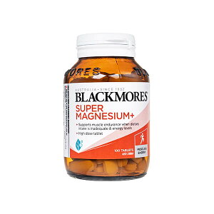 【海外通販・正規品・日時指定不可】スーパーマグネシウム+ 100錠 1本 ブラックモアズ Blackmores Super Magnesium+ スーパーマグネシウムプラス ビタミン群 クロム:国際書留郵便発送