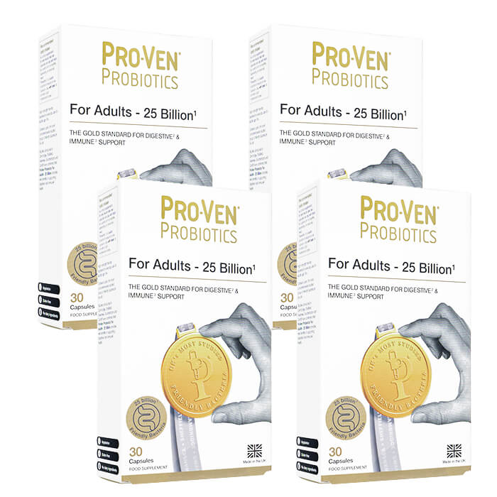 アダルトアシドフィルス&ビフィズス-25ビリオン 30錠 4箱 Pro-Ven Probiotics Adult Acidophilus & Bif..