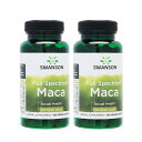 【海外通販・正規品・日時指定不可】スワンソン マカ 500mg 100カプセル 2本セット Swanson Maca国際郵便書留発送
