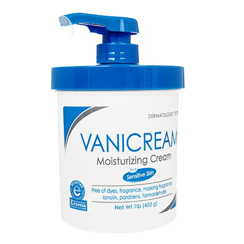 (バニクリーム)モイスチャライジングクリーム(ポンプ)453g　1本VanicreamMoisturizingCream(pump)保湿スキンケアクリーム：ヤマト国際便発送