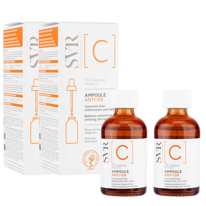 SVR Cアンプルアンチオックス 30ml 2本 SVR C Ampoule Anti-Ox 美容液 ビタミンC20% :国際書留郵便発送 海外通販 正規品 日時指定不可