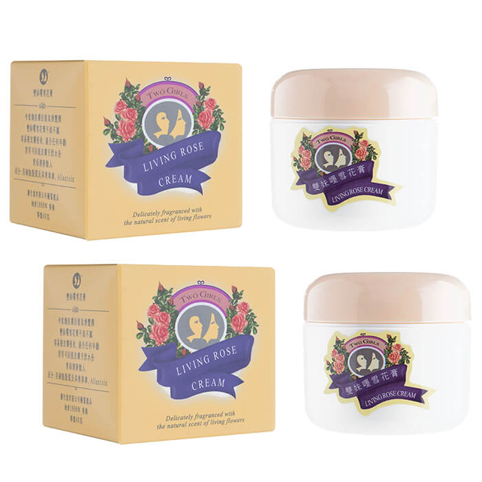 【使用期限 2026年07月】トゥーガールズ リビングローズクリーム 40g 2箱 TwoGirls LivingRoseCream 廣生堂 国際書留郵便発送 海外通販 正規品 日時指定不可