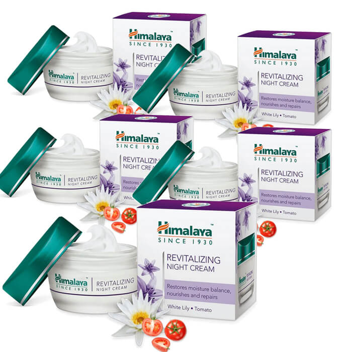 Rakuten - ヒマラヤ リバイタライジングナイトクリーム 50g 5個 Himalaya Revitalizing Night Cream アーユルヴェーダ 国際郵便発送 海外通販 正規品 日時指定不可