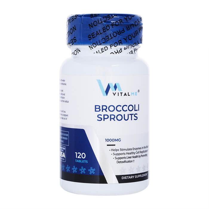 バイタルミー ブロッコリースプラウト1000mg 120錠 1本 VitalMe Broccoli Sprouts 1000mg スルフォラファン 国際郵便書留発送 海外通販・正規品・日時指定不可