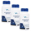 【海外通販・正規品・日時指定不可】バイタルミー アシドフィルス&ビフィズス菌 120錠 3本VitalMe プロバイオティクス:国際郵便書留発送